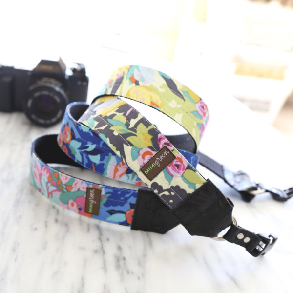 Yellow Floral Camera Strap