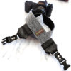 black linen camera strap